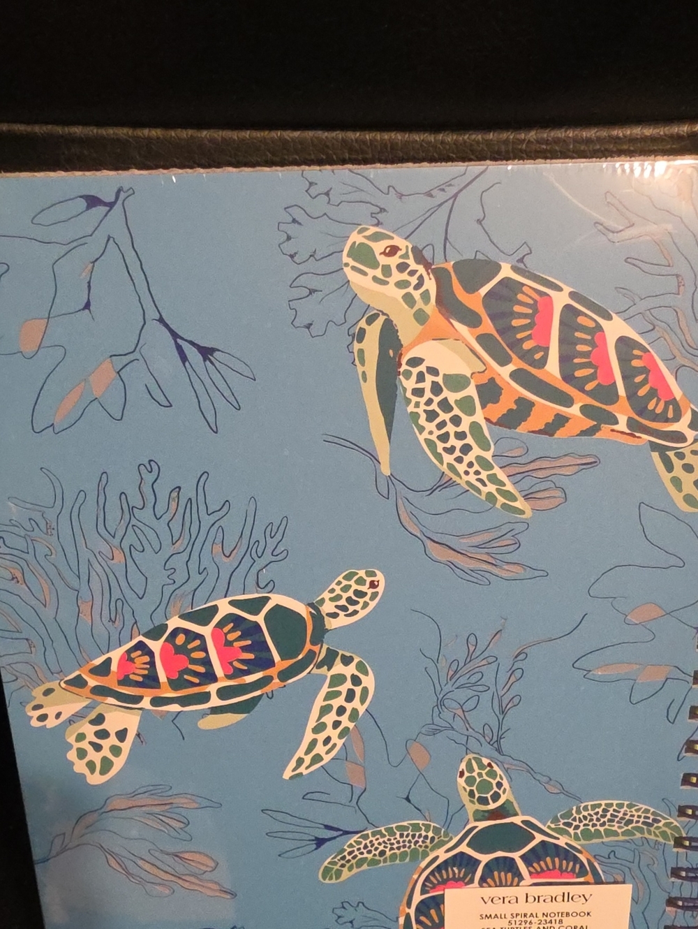 Vera Bradley Light Blue Sea Turtle Spiral Notebook - Picture 4 of 4